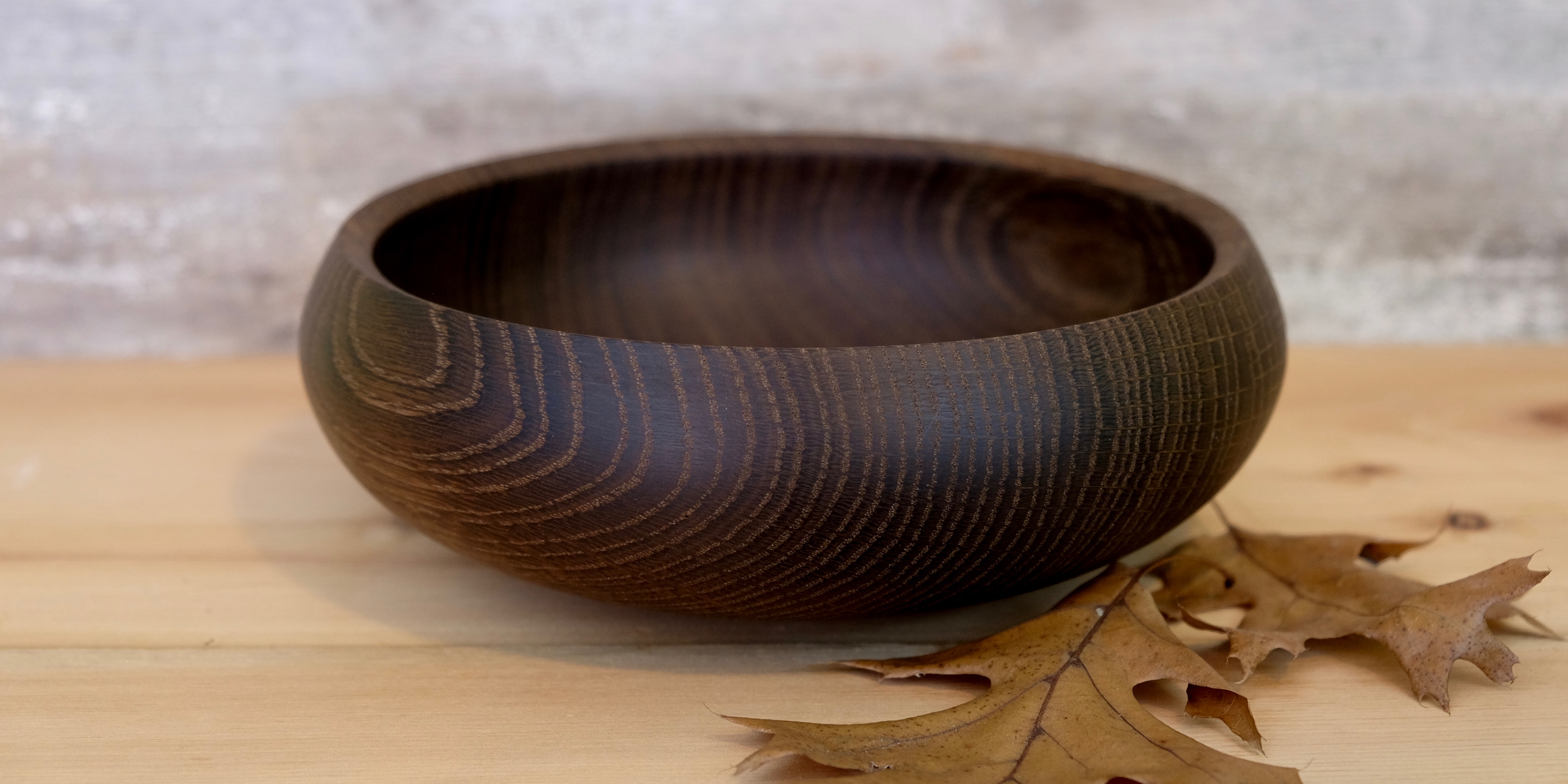 Fumed Oak Bowl